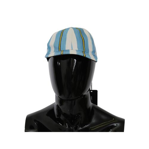 New Dolce & Gabbana Multicolor Stripes Baseball Cap 57 cm Men - Main Image