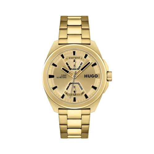 Hugo Boss Men's Gold Stainless Steel Stainless Steel Watch - One Size - Main Image