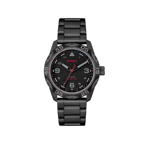Hugo Boss Men's Black Stainless Steel Watch - One Size - Main Image