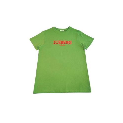 Iceberg Men's Green Cotton T-Shirt - L - Main Image