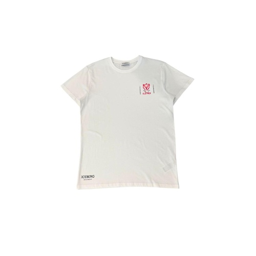 Iceberg Men's White Cotton T-Shirt - L - Main Image