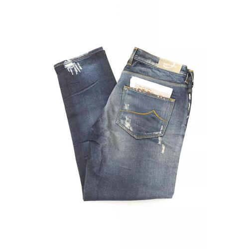 5-Pocket Jeans with Straight Leg and Small Rips W26 US Women - Main Image