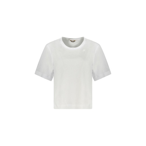 K-WAY Women's White Cotton Tops & T-Shirt - L - Main Image