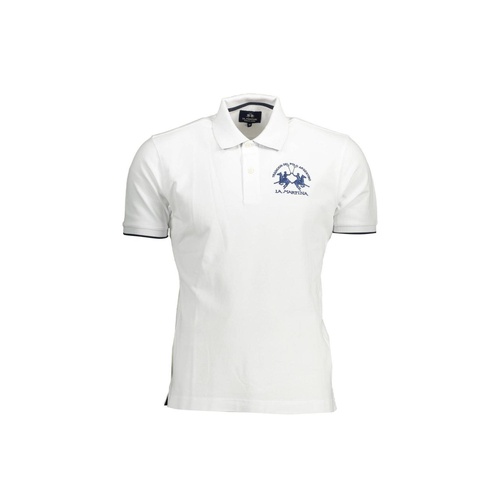 La Martina Men's White Cotton Polo Shirt - XL - Main Image