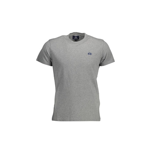 La Martina Men's Gray Cotton T-Shirt - L - Main Image