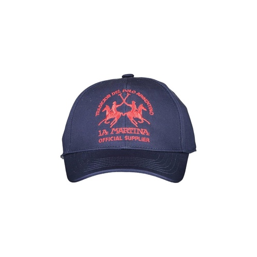 La Martina Men's Elegant Embroidered Cotton Visor Hat - One Size - Main Image