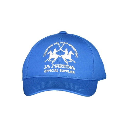 La Martina Men's Elegant Embroidered Cotton Visor Cap - One Size - Main Image
