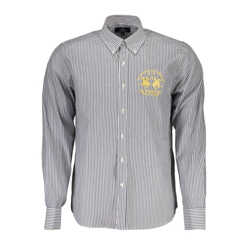 La Martina Men's Blue Cotton Shirt - M - Main Image