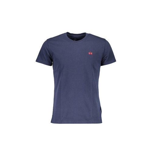 La Martina Men's Blue Cotton T-Shirt - L - Main Image