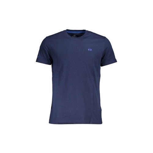 La Martina Men's Blue Cotton T-Shirt - M - Main Image