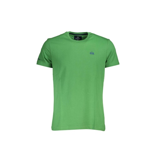 La Martina Men's Green Cotton T-Shirt - XL - Main Image