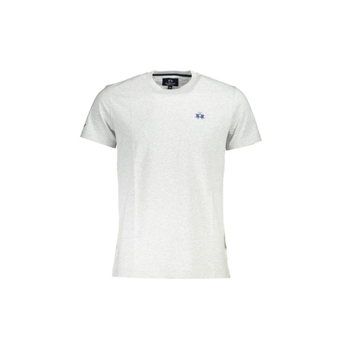 La Martina Men's Gray Cotton T-Shirt - M - Main Image