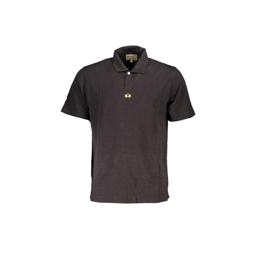 La Martina Men's Black Cotton Polo Shirt - S - Main Image