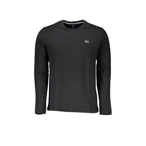 La Martina Men's Black Cotton T-Shirt - 2XL - Main Image