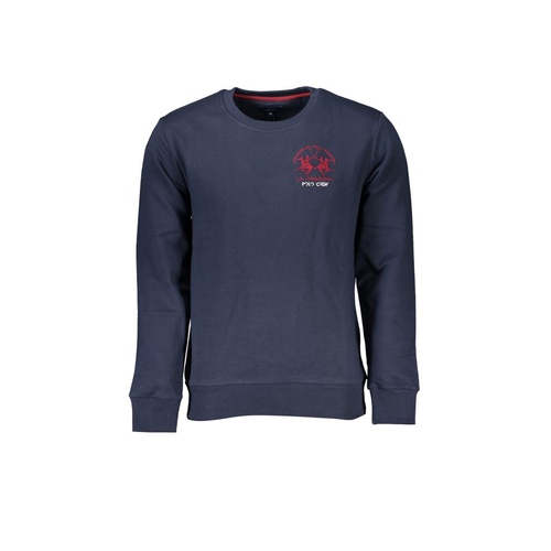 La Martina Men's Blue Cotton Sweater - 2XL - Main Image