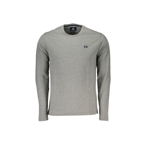 La Martina Men's Gray Cotton T-Shirt - 2XL - Main Image