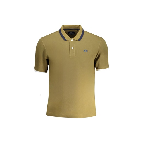 La Martina Men's Green Cotton Polo Shirt - S - Main Image