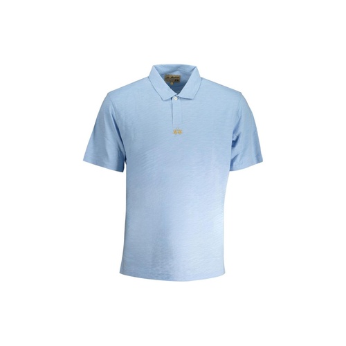 La Martina Men's Light Blue Cotton Polo Shirt - XL - Main Image