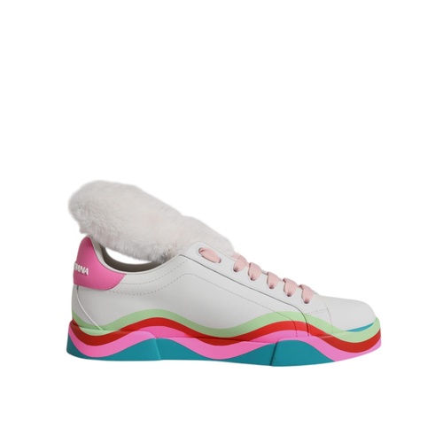 Dolce & Gabbana Women's Multicolor Low Top Trainers Sneakers Shoes - 38.5 EU - Main Image