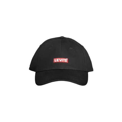 Levi's Men's Chic Embroidered Visor Cap in Elegant Black - One Size - Main Image