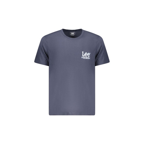 Lee Men's Blue Cotton  T-Shirt - M - Main Image