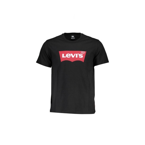 Levi's Men's Sleek Black Cotton Crew Neck Tee - XL - Main Image
