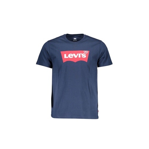 Levi's Men's Classic Crew Neck Blue Tee with Logo - XL - Main Image