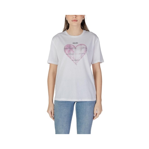 Liu Jo Women's White Cotton Tops & T-Shirt - 40 IT - Main Image