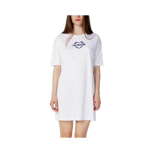 Love Moschino Women's White Cotton Dress - 40 IT - Main Image