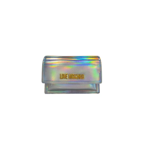 Love Moschino Women's Silver Polyethylene Crossbody Bag - One Size - Main Image