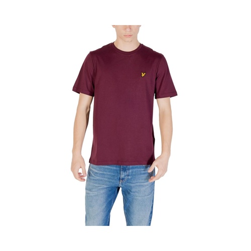 Lyle & Scott Men's Bordeaux Cotton T-Shirt - 44 IT - Main Image