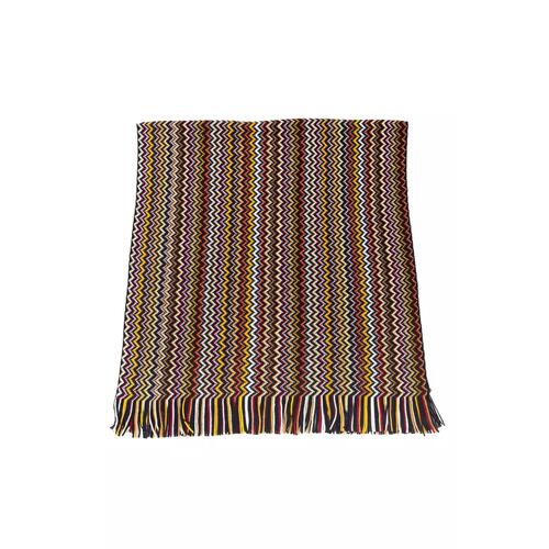 Fringed Geometric Fantasy Scarf One Size Men - Main Image