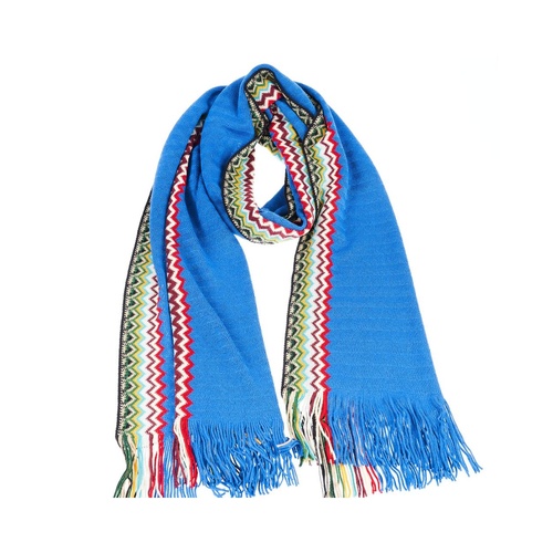 Missoni Men's Elegant Fringed Geometric Fantasy Scarf - One Size - Main Image