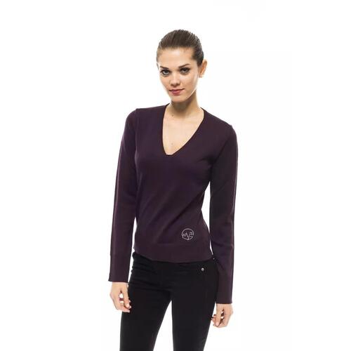 Montana Blu Women's Purple Wool Sweater - 42 IT - Main Image