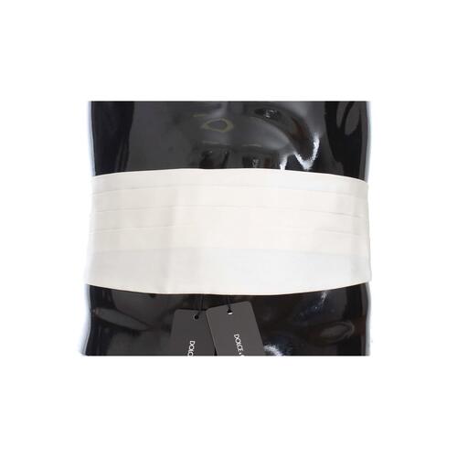 Exclusive Silk Cummerbund with Logo Details - White 44 IT Men - Main Image