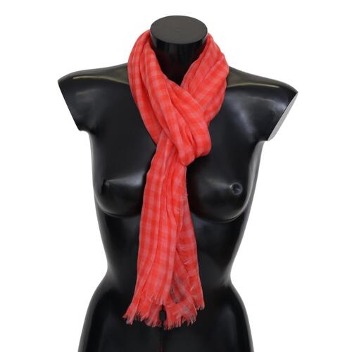 Missoni Cashmere Scarf with Checkered Pattern and Logo Embroidery One Size Men - Main Image