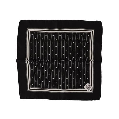 Dolce & Gabbana 100% Silk Pocket Square Handkerchief with Pattern One Size Men - Main Image