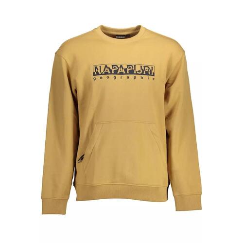 Napapijri Men's Beige Cotton Sweater - M - Main Image