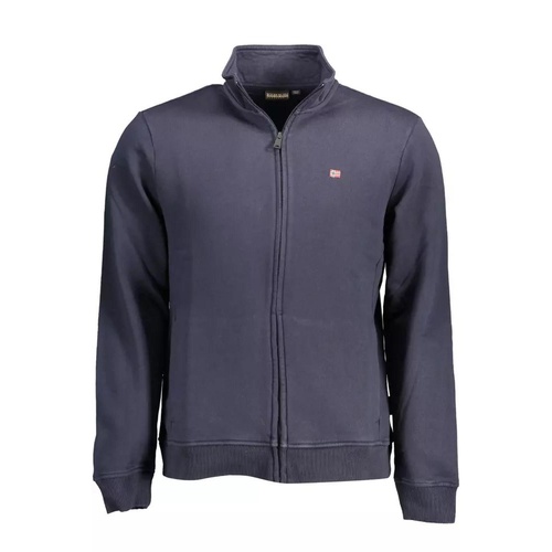Napapijri Men's Blue Cotton Sweater - M - Main Image