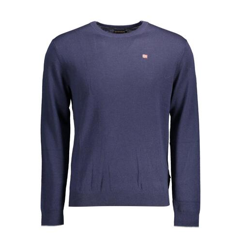 Napapijri Men's Blue Wool Shirt - 2XL - Main Image