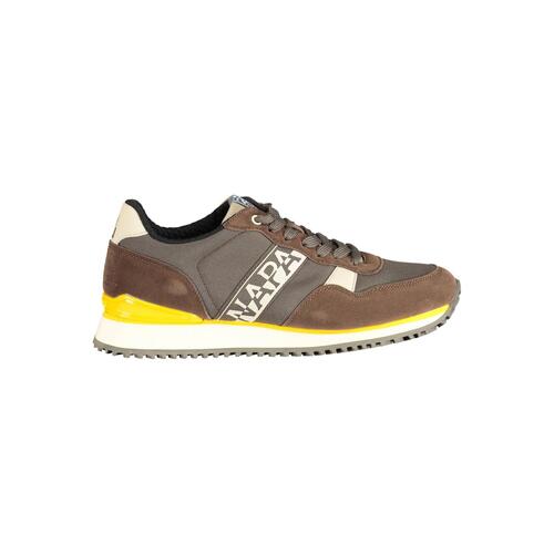 Napapijri Men's Brown Polyester Sneaker - 42 EU - Main Image