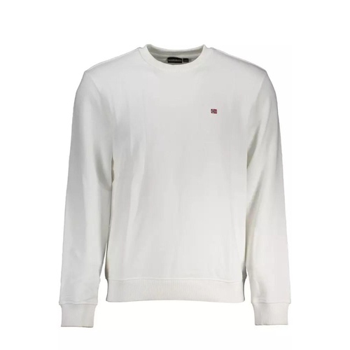 Napapijri Men's White Cotton Sweater - L - Main Image