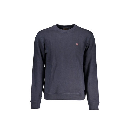 Napapijri Men's Blue Cotton Sweater - L - Main Image