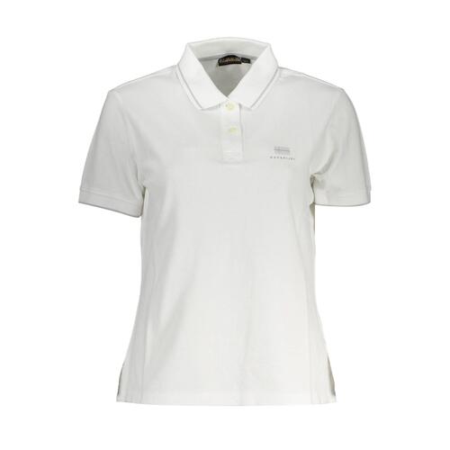 Napapijri Men's White Cotton Polo Shirt - M - Main Image