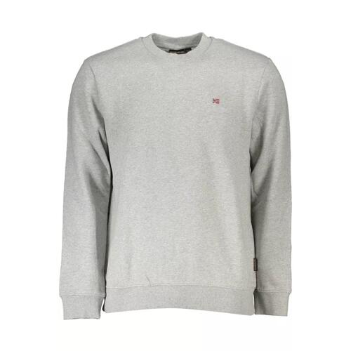 Napapijri Men's Gray Cotton Sweater - XL - Main Image