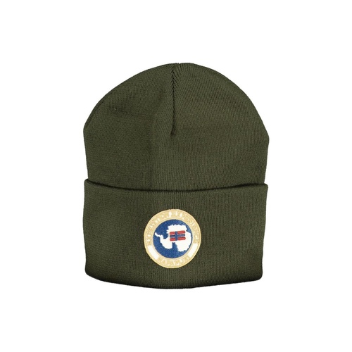 Napapijri Men's Green Acrylic Hats & Cap - One Size - Main Image