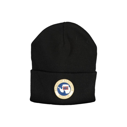 Napapijri Men's Black Acrylic Hats & Cap - One Size - Main Image