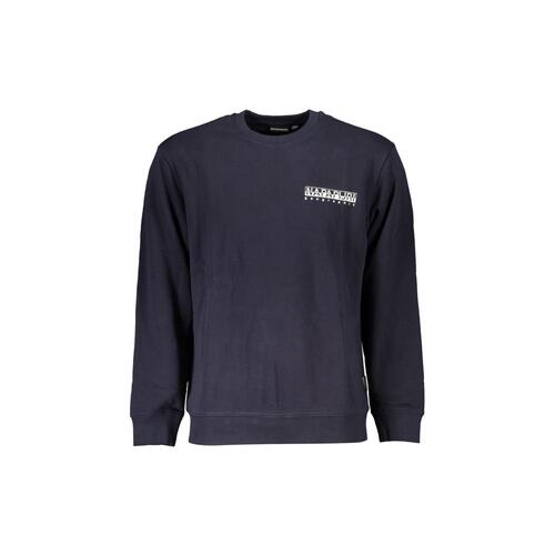 Napapijri Men's Blue Cotton Sweater - M - Main Image