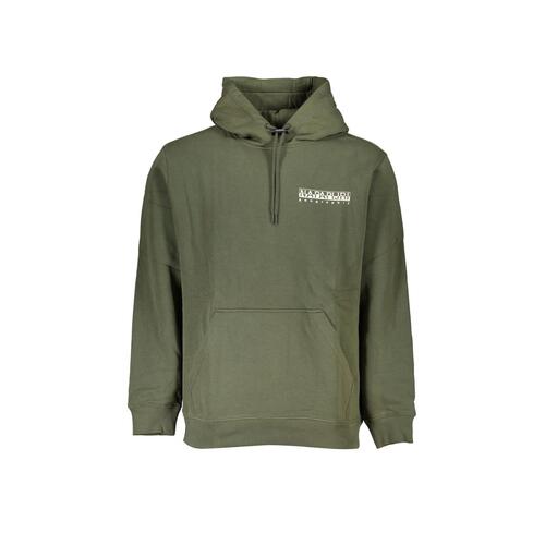 Napapijri Men's Green Cotton Sweater - M - Main Image