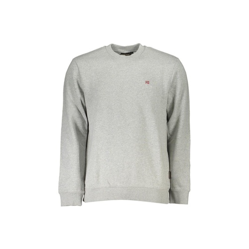 Napapijri Men's Gray Cotton Sweater - 3XL - Main Image